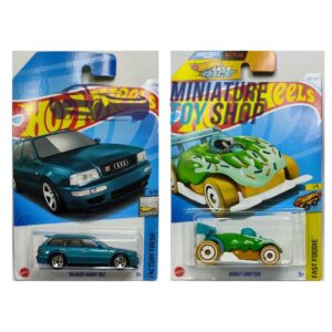 Hot Wheels 2024 Mainline '94 Audi Avant RS2 Blue and Donut Drifter Green