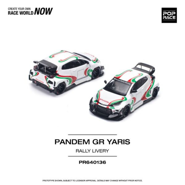 PopRace Toyota Pandem GR Yaris Rally Livery