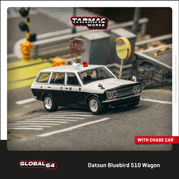 Tarmac Works Datsun Bluebird 510 Wagon Japan Police Car