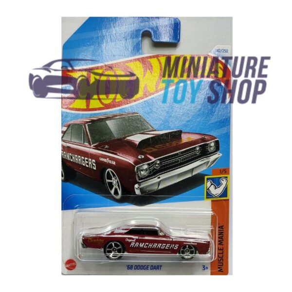 Hot Wheels 2024 Mainline '68 Dodge Dart Maroon