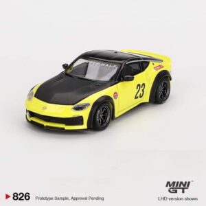 MINI GT Nissan Z LB NATION WORKS Ikazuchi Yellow