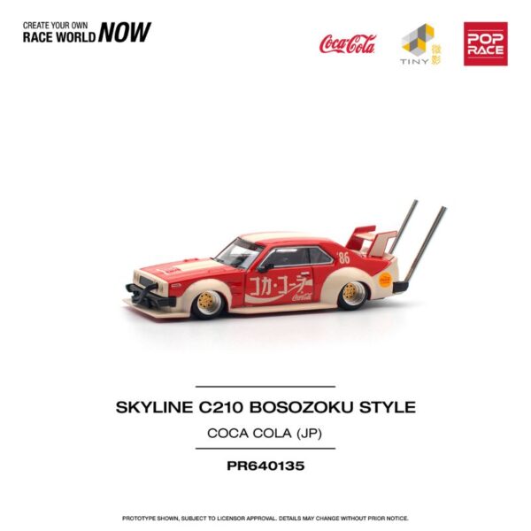 PopRace Skyline C210 Bosozoku Style Coca Cola