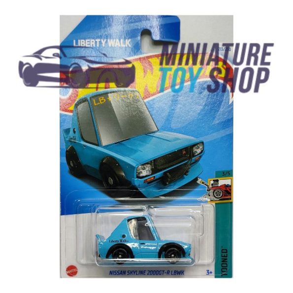 Hot Wheels 2024 Mainline Nissan Skyline 2000GT-R LBWK Tooned Blue