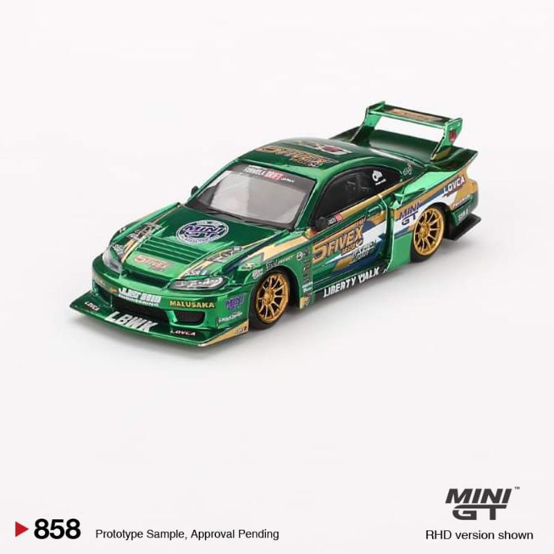 MINI GT Nissan LB-Super Silhouette S15 SILVIA LBWK 2024 Fausto Racing