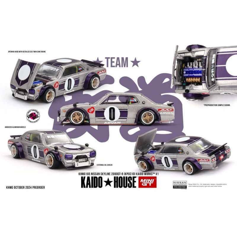 MINI GT Nissan Skyline GT-R (KPGC10) Kaido Works V1