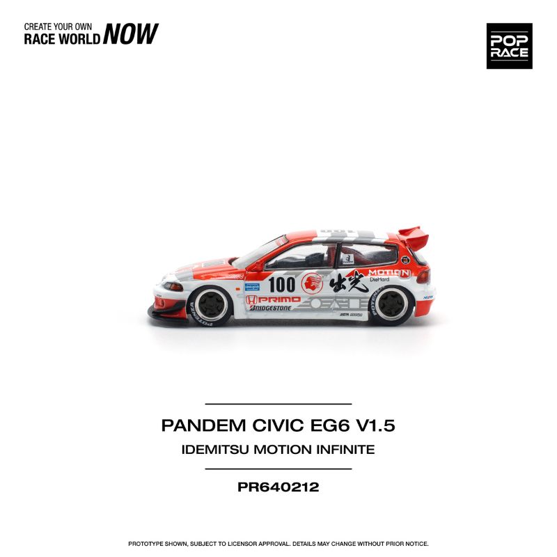 ミニカー Poprace 1/64 Honda PANDEM CIVIC EG6 1_077a9061-e3f6-4cd0-8222-