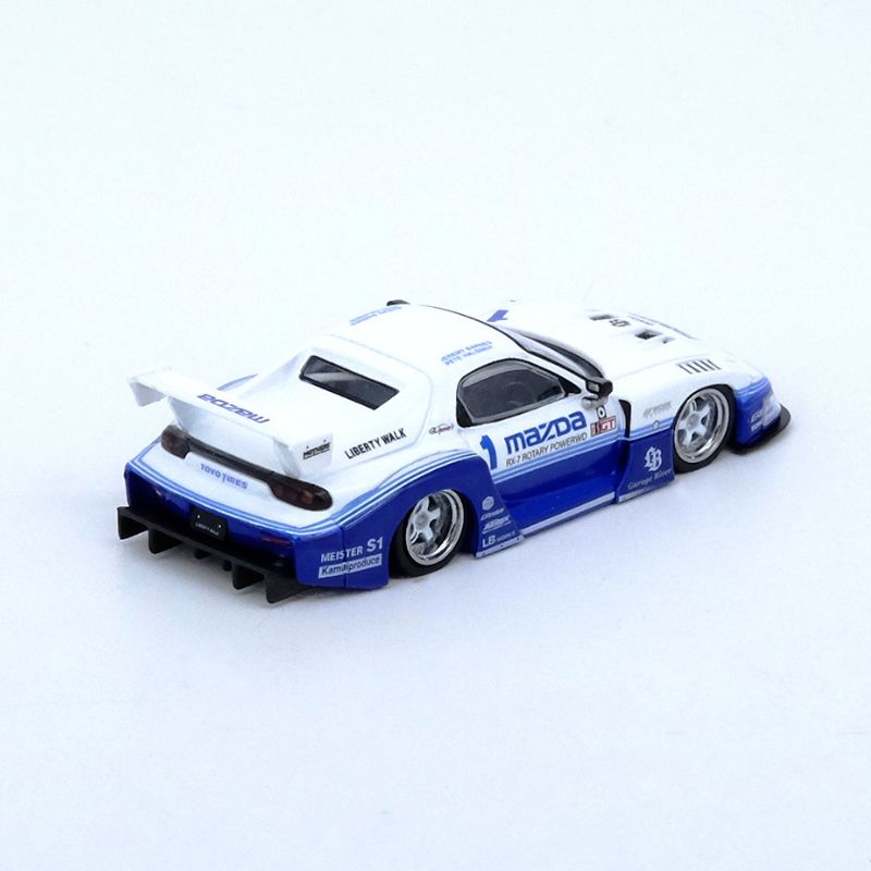 INNO64 Models LBWK Mazda LB-Super Silhouette RX7 (FD3S) White Blue