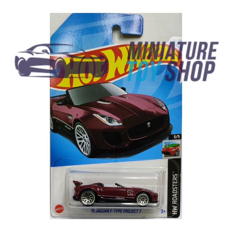 Hot Wheels 2024 Mainline 15 Jaguar F-Type Project 7 Maroon Hot Wheels 2024 Mainline 15 Jaguar F-Type Project 7 Maroon