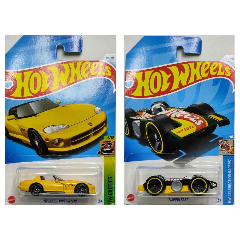 Hot Wheels 2024 Mainline '92 Dodge Viper RT 10 Yellow and Flippin