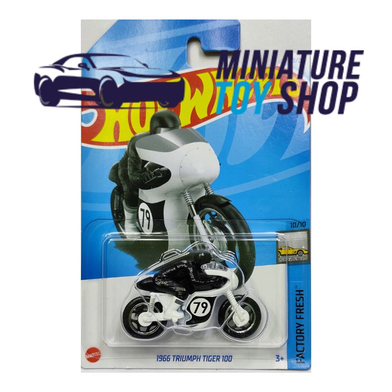 Hot Wheels 2024 Mainline 1966 Triumph Tiger 100 White