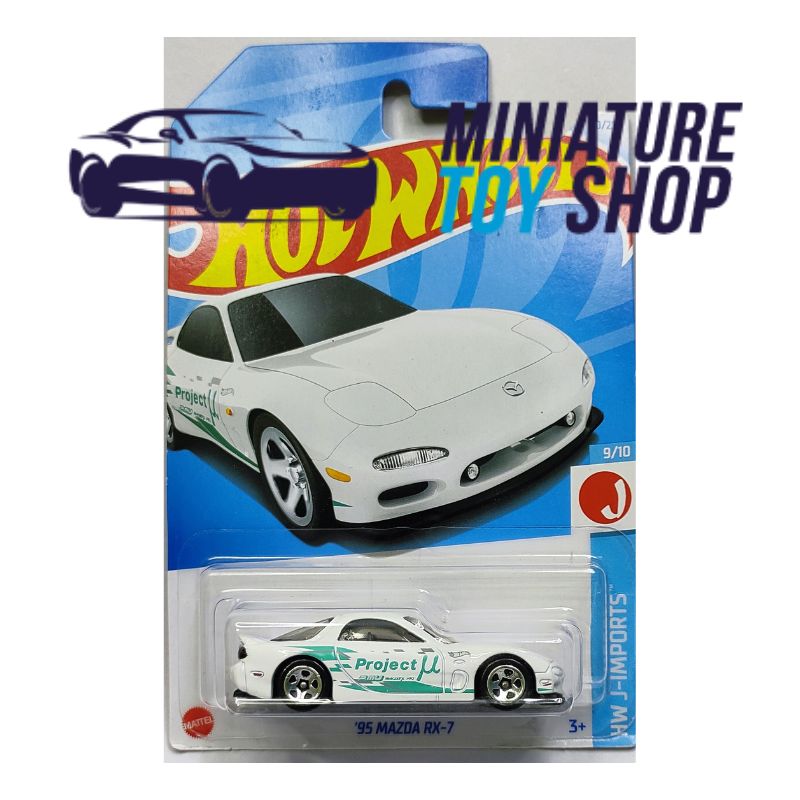 Hot Wheels 2024 Mainline '97 Mazda RX-7 White