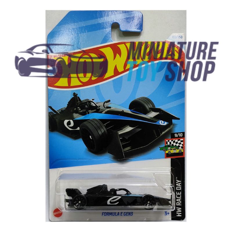 Hot Wheels 2024 Mainline Formula E Gen3 Black Blue Hot Wheels 2024 Mainline Formula E Gen3 Black Blue