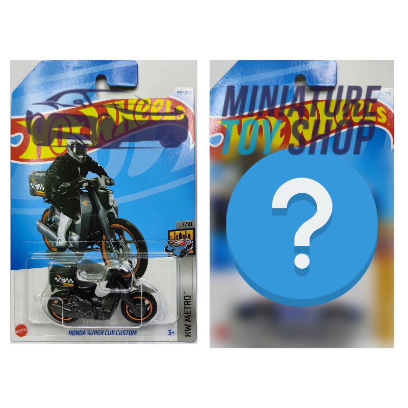 Hot Wheels 2024 Mainline Honda Super Cub Custom Black Hot Wheels 2024 Mainline Honda Super Cub Custom Black