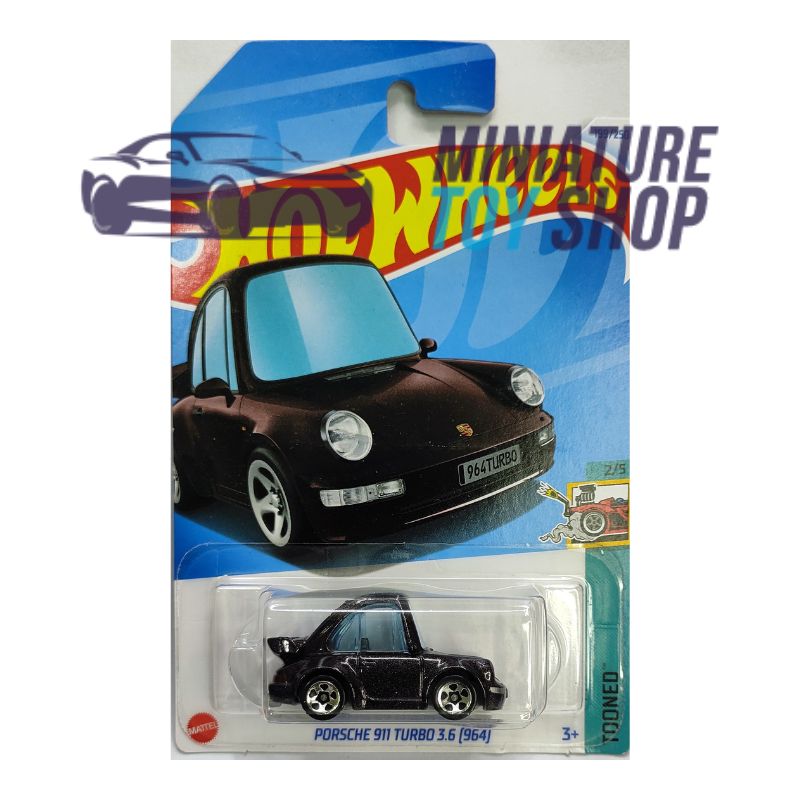 Hot Wheels 2024 Mainline Porsche 911 Turbo3.6 (964) Tooned Black