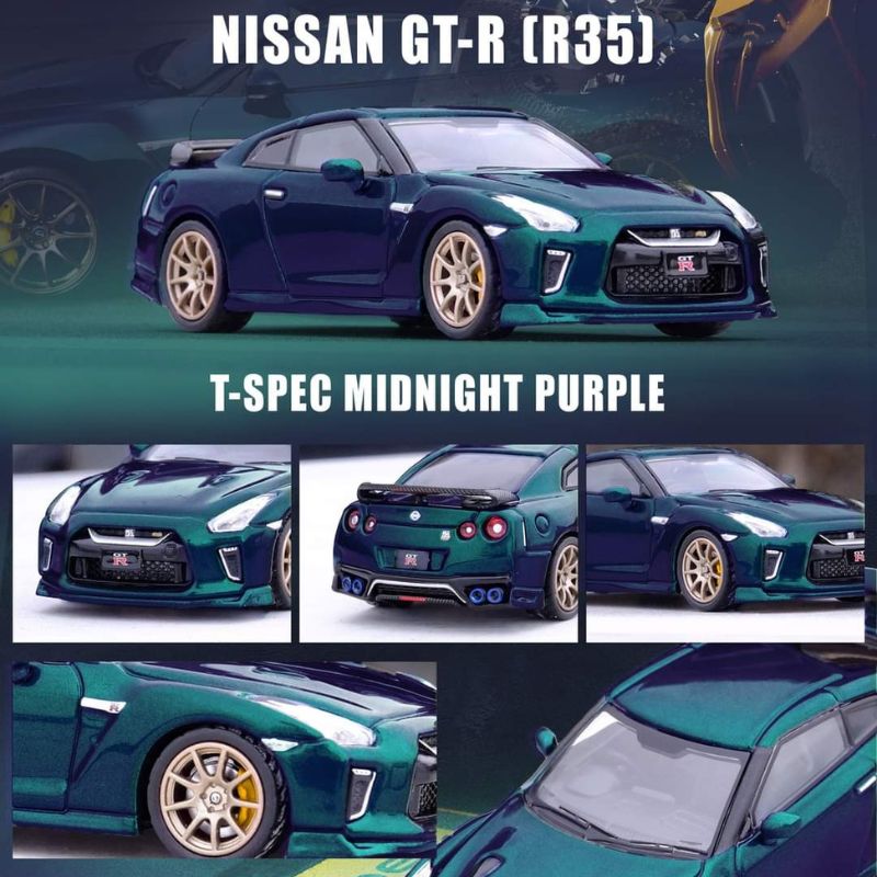INNO64 Models NISSAN GT-R (R35) T-SPEC Midnight Purple INNO64 Models NISSAN GT-R (R35) T-SPEC Midnight Purple