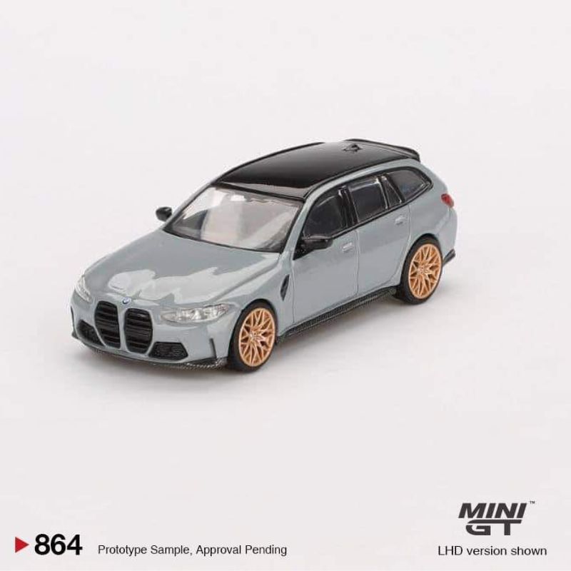 MINI GT BMW M3 Competition Touring Brooklyn Grey - MINIATURE TOY SHOP