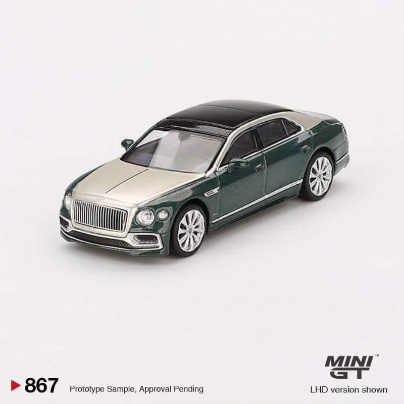 MINI GT Bentley Flying Spur White Sand Verdant MINI GT Bentley Flying Spur White Sand Verdant