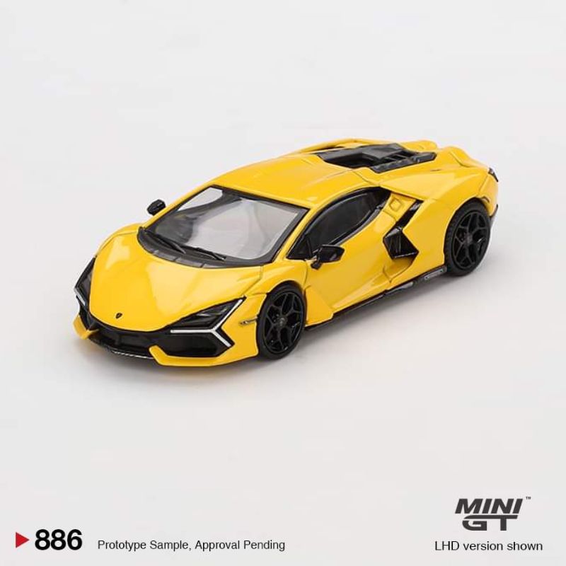 ミニカー Mini gt mix Lamborghini crime Mini gt mix Lamborghini crime MINI GT Lamborghini Revuelto Giallo