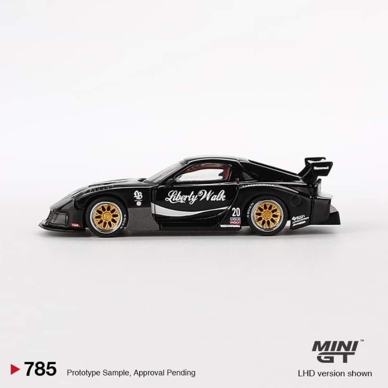 ミニカー Mini GT X Liberty Walk Collaboration Mini GT 1:64 MAZDA RX-7 LB-Super Silhouette Liberty Walk Black
