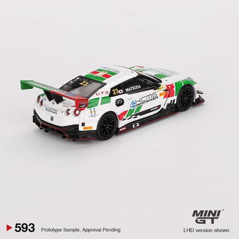Nissan GT-R Nismo GT3 KCMG ミニカー #18 2018 Nissan GT-R NISMO GT3 #23 KCMG FIA GT World Cup Macau