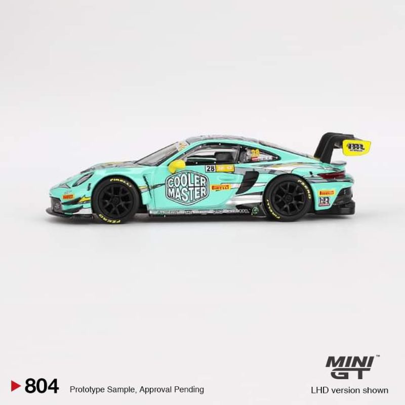 MINI GT Porsche 911 GT3 R #28 HubAuto Racing 2023 FIA GT World Cup