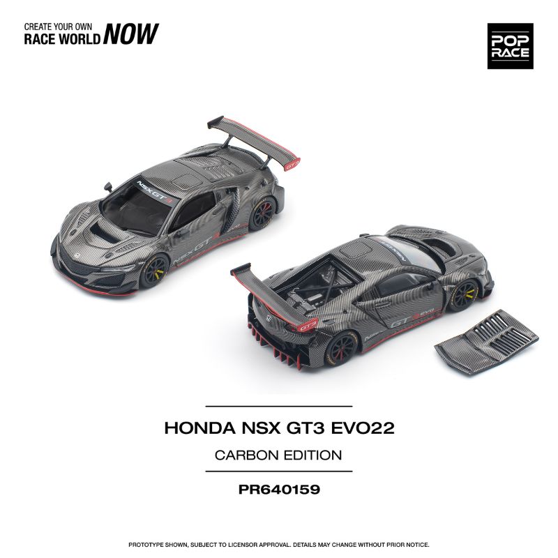 PopRace Honda NSX GT3 EVO22 Carbon Edition
