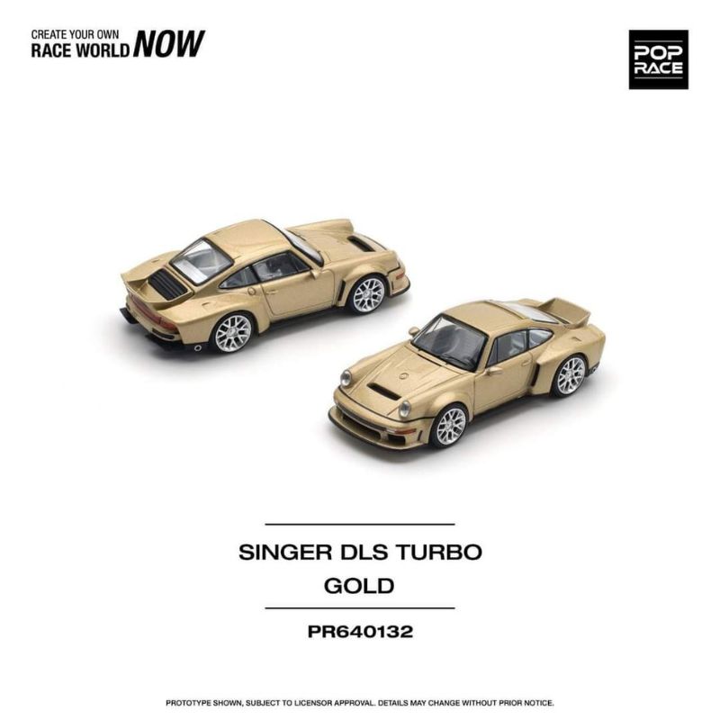 PopRace Porsche Singer DLS Turbo Gold