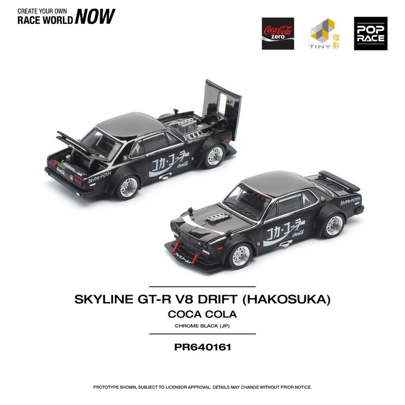 PopRace Skyline GT-R V8 Drift (Hakosuka) Coca Cola JP