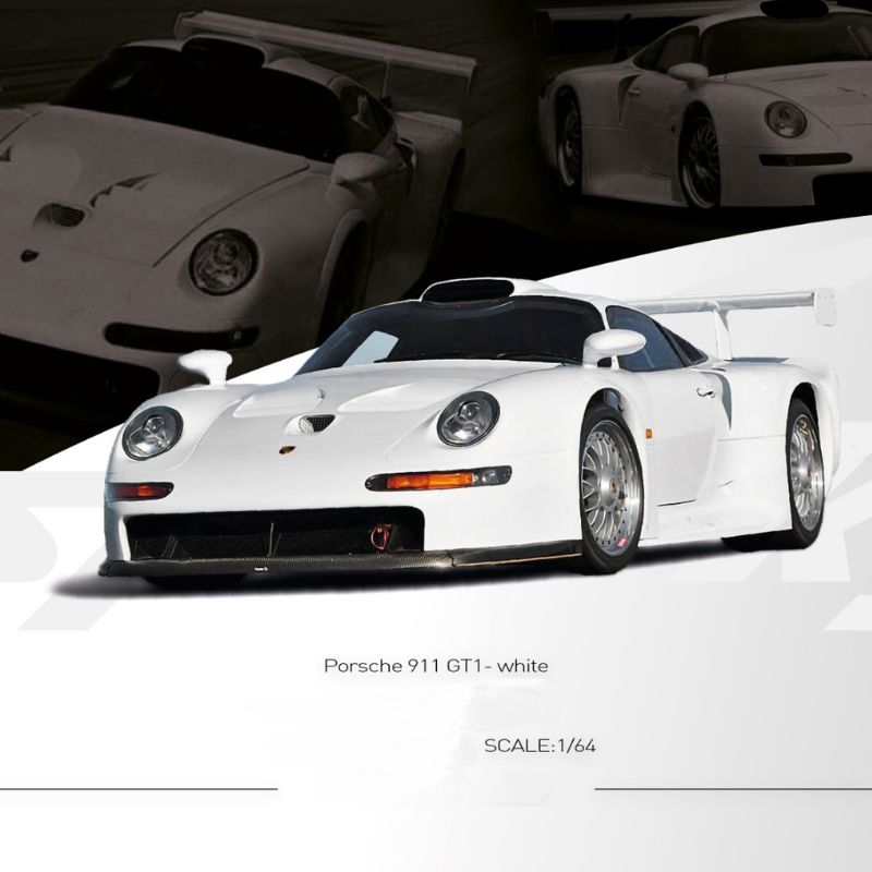 Sparky Porsche 911 GT1 White - MINIATURE TOY SHOP