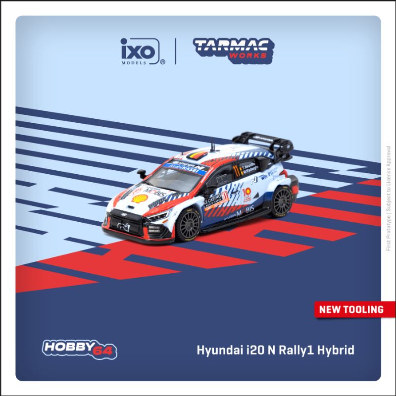 Tarmac Works Hyundai i20 N Rally1 Hybrid Rallye Monte-Carlo 2024 Winner