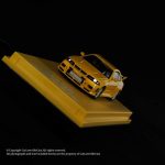 Kyosho Nissan Nismo 400R Yellow With MOTN LED Base with magazine - Image 4