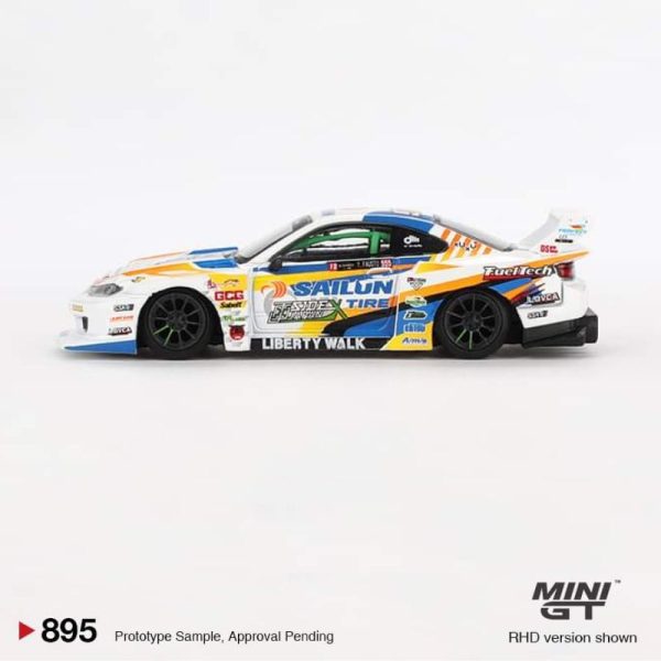 MINI GT Nissan LB-Super Silhouette S15 SILVIA #555 2023 Formula Drift Japan - Image 3