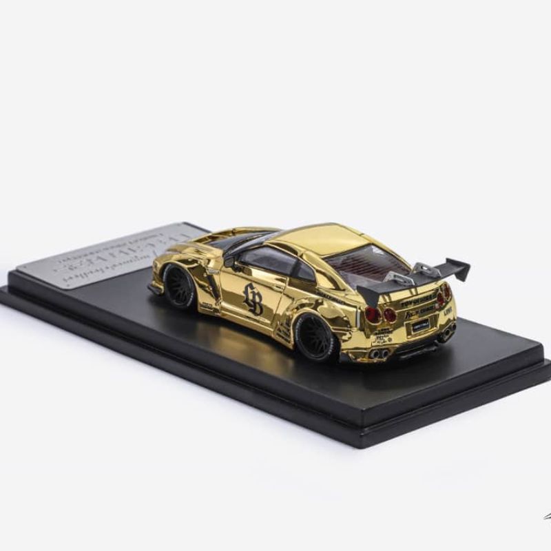 Model Collect Nissan GT-R R35 LB-Works Chrome Gold - MINIATURE TOY SHOP