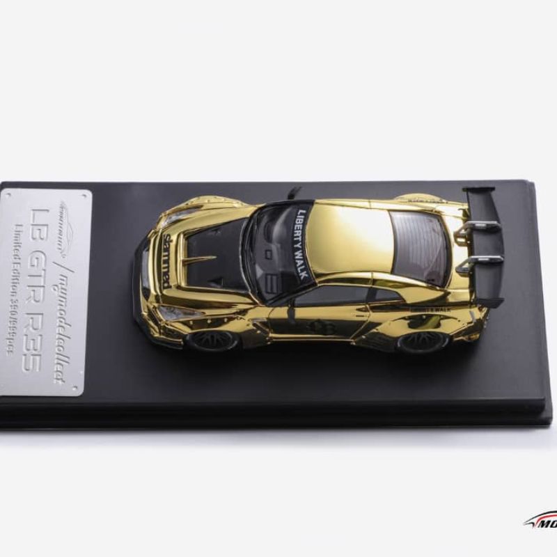 Model Collect Nissan GT-R R35 LB-Works Chrome Gold - MINIATURE TOY SHOP