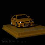Kyosho Nissan Nismo 400R Yellow With MOTN LED Base with magazine - Image 2