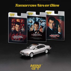 MINI GT BMW 750IL TOMORROW NEVER DIES English Blister PackagingMINI GT BMW 750IL TOMORROW NEVER DIES English Blister Packaging