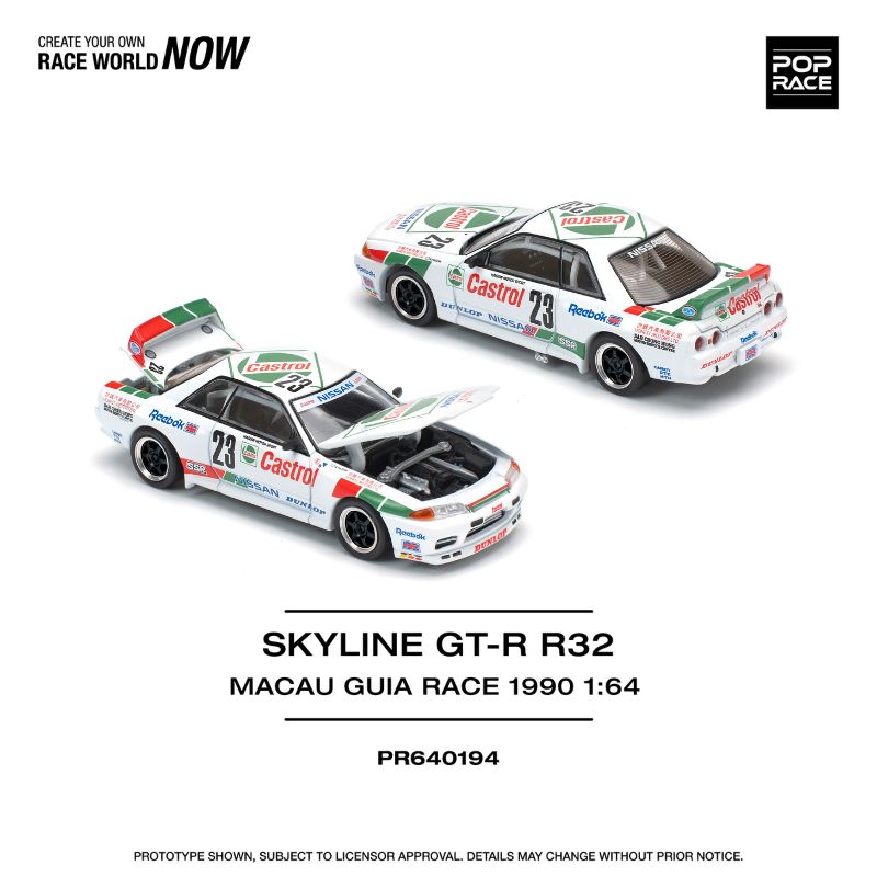PopRace SKYLINE GT-R R32 MACAU GUIA RACE 1990 WINNER