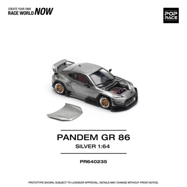 PopRace PANDEM GR86 SILVER - Image 3