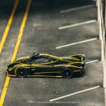 Tarmac Works Pagani Huayra R Matt Black Silver - Image 3