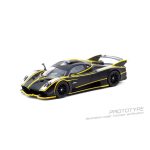 Tarmac Works Pagani Huayra R Matt Black Silver - Image 4