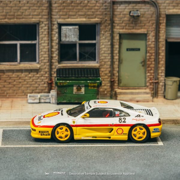Tarmac Works Ferrari F355 Challenge Shell White Yellow - Image 4