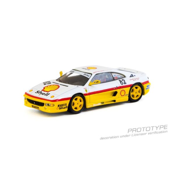 Tarmac Works Ferrari F355 Challenge Shell White Yellow - Image 5
