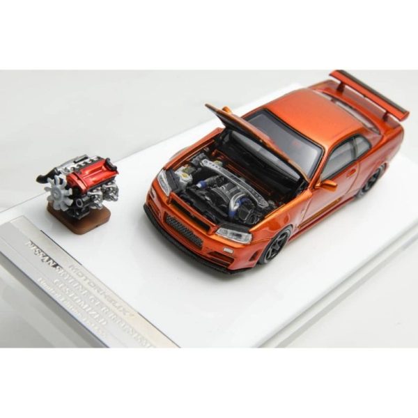 Motorhelix Nissan Skyline GT-R R34 Nismo Z-Tune Sunset Orange - Image 8