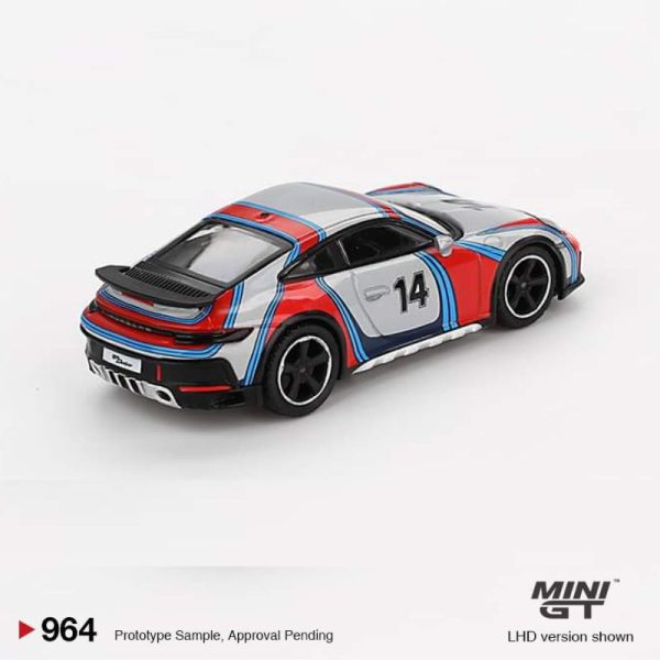 Pre-Order) MINI GT Porsche 911 Dakar Ice Grey Metallic Rally 1974