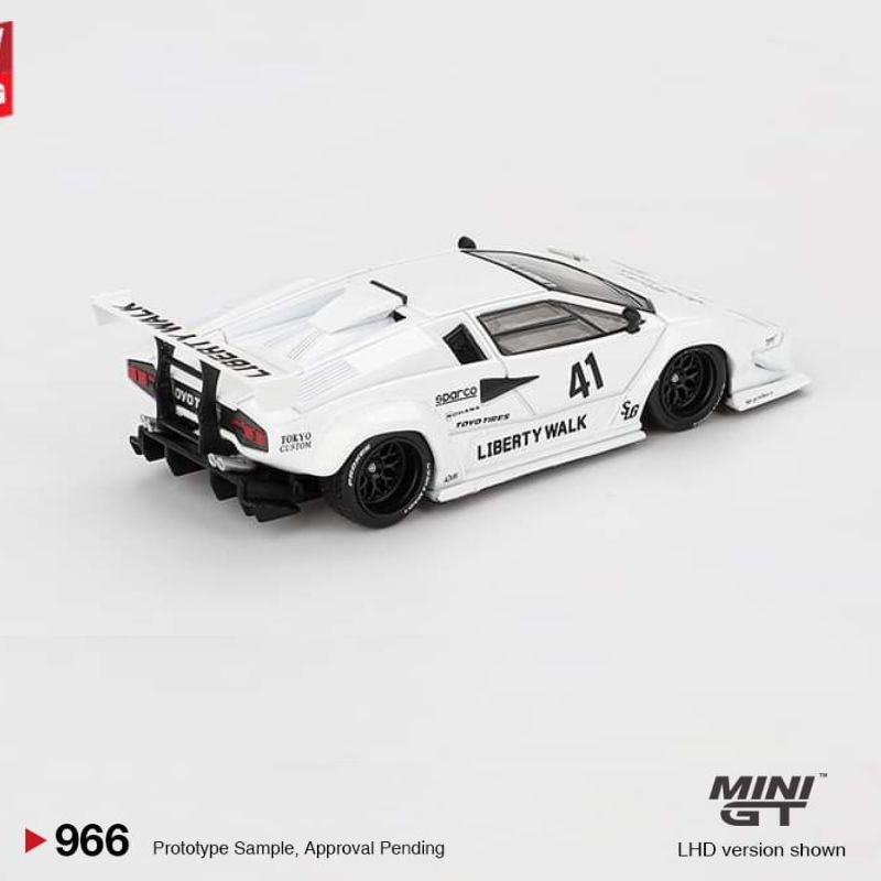 MINI GT Lamborghini Countach LB-WORKS White 2024 Tokyo Auto Salon ...