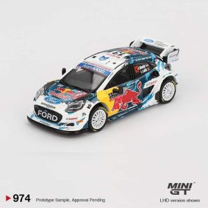 MINI GT Ford Puma Rally1 #13 M-Sport Ford WRT 2024 Rally Monte Carlo