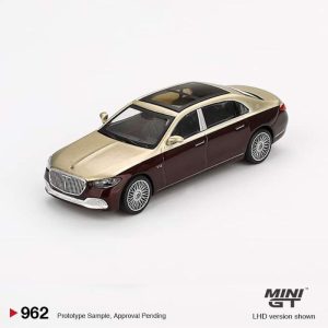 MINI GT Mercedes-Maybach S680 Gold Dark Red Metallic