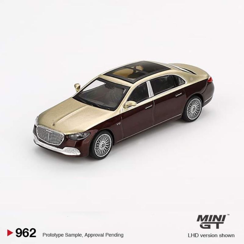 MINI GT Mercedes-Maybach S680 Gold Dark Red Metallic MINI GT Mercedes-Maybach S680 Gold Dark Red Metallic