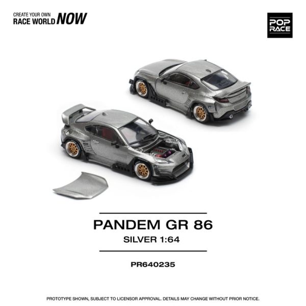 PopRace PANDEM GR86 SILVER