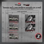 Tarmac Works HONDA Ballade Sports MUGEN CR-X PRO Silver with Trading Cards - Image 2